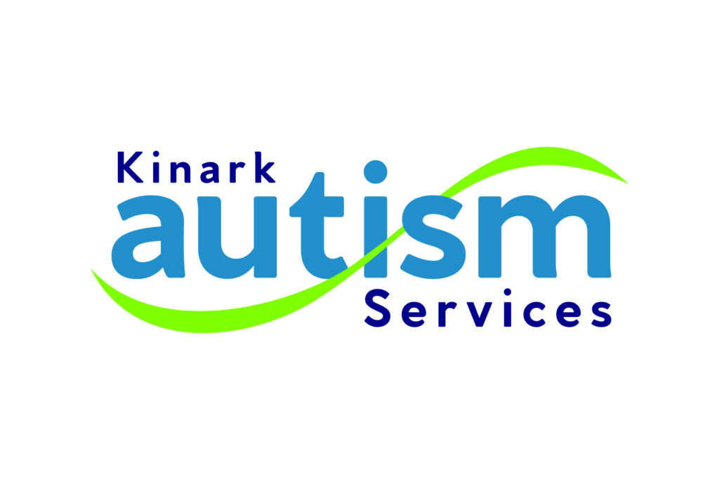 Kinark Autism Services logo with a swoosh and three stickmen graphics.